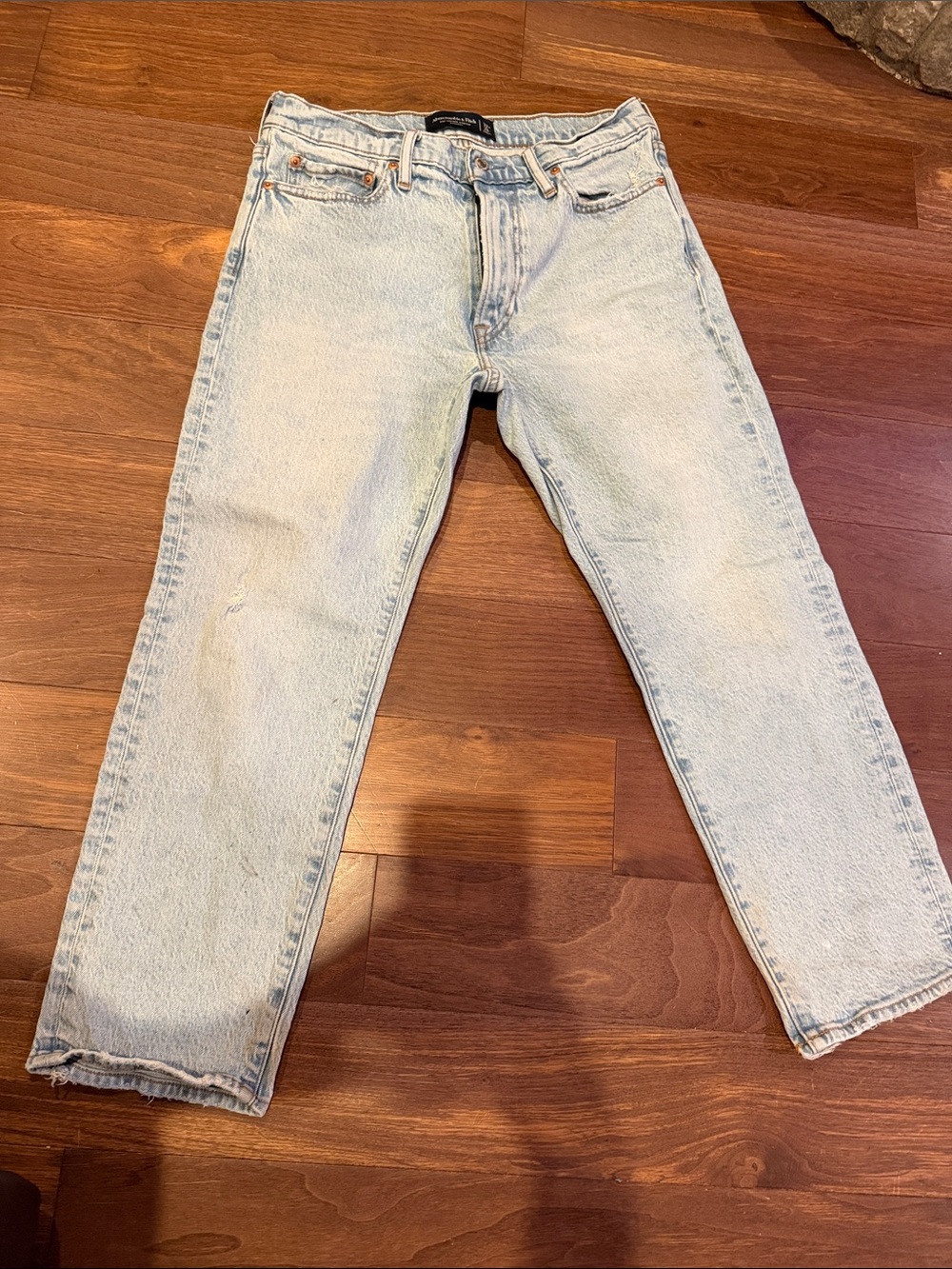 Abercrombie & Fitch Light Blue Straight Leg Jeans